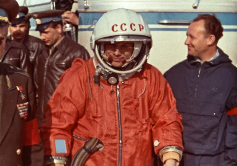 Юрий Гагарин перед полётом