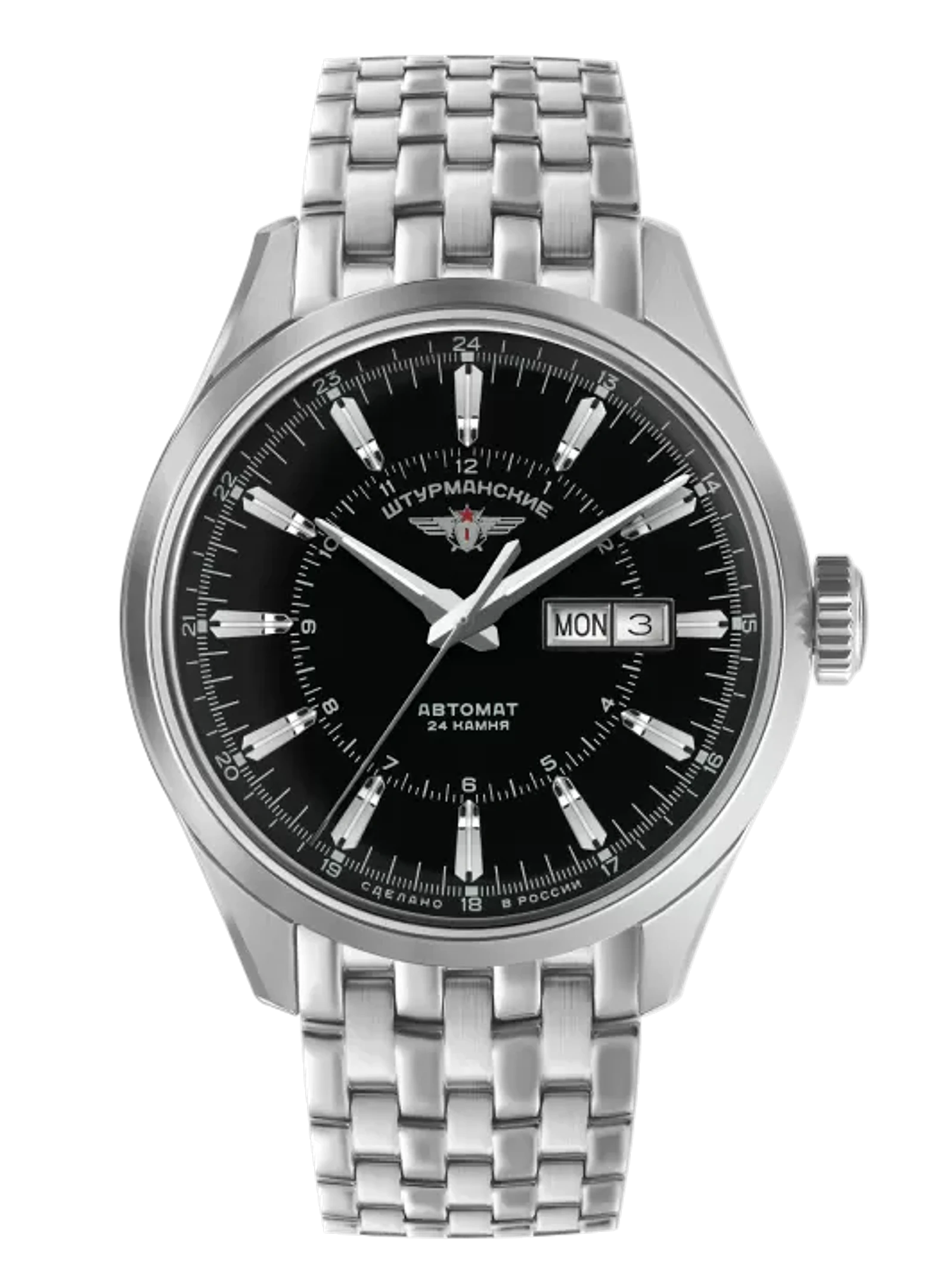 Часы Штурманские ОТКРЫТЫЙ КОСМОС DAY-DATE NH36/1891770B