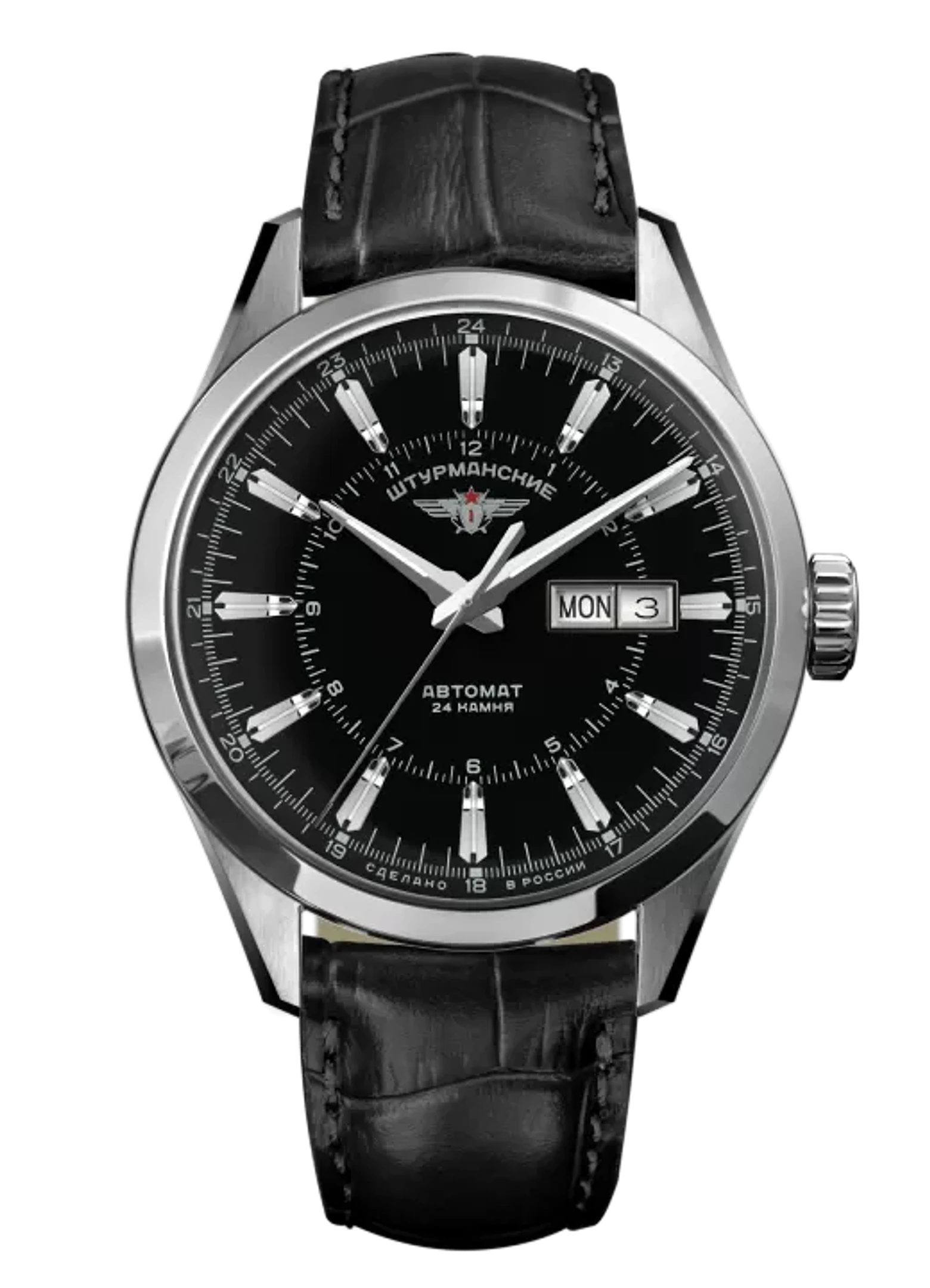 Часы Штурманские ОТКРЫТЫЙ КОСМОС DAY-DATE NH36/1891770